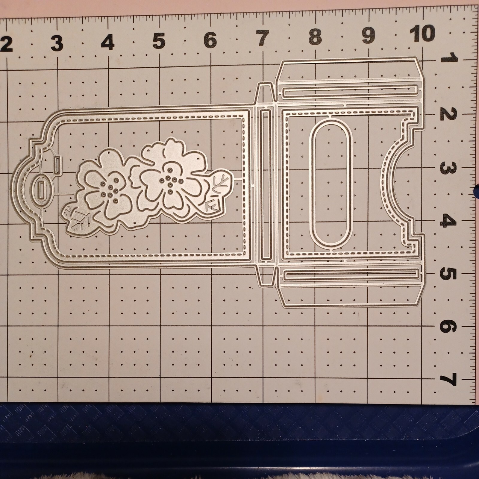 Universal Thin Metal Die Cut Tool Diary Journal library card tag pocket Rose wed