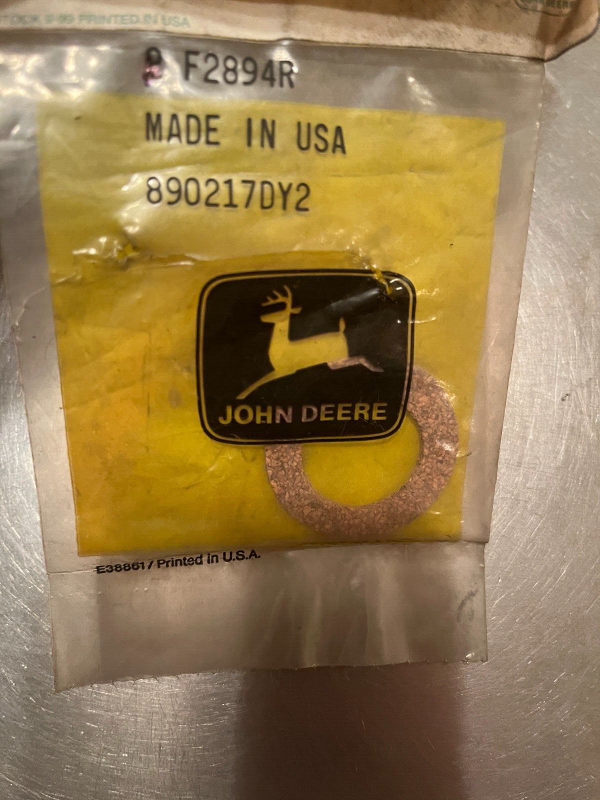 F2894R  Genuine OEM  John Deere   GASKET