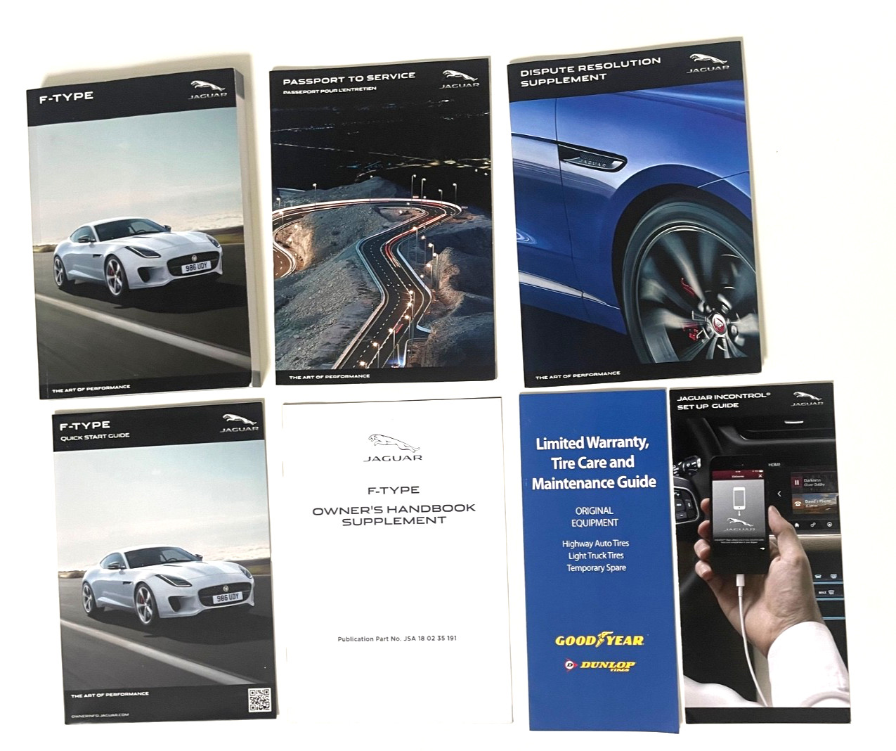 2017 JAGUAR F-TYPE COUPE OWNERS MANUAL SET OEM CASE