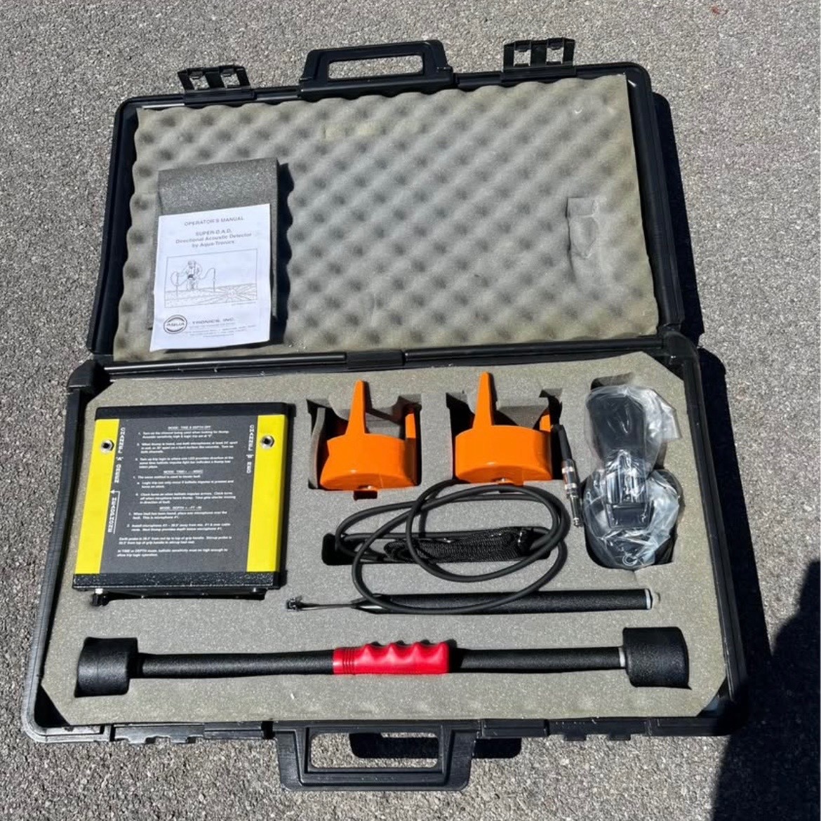 Aqua-Tronics Super D.A.D. Directional Acoustic Detector w/ Storage Case