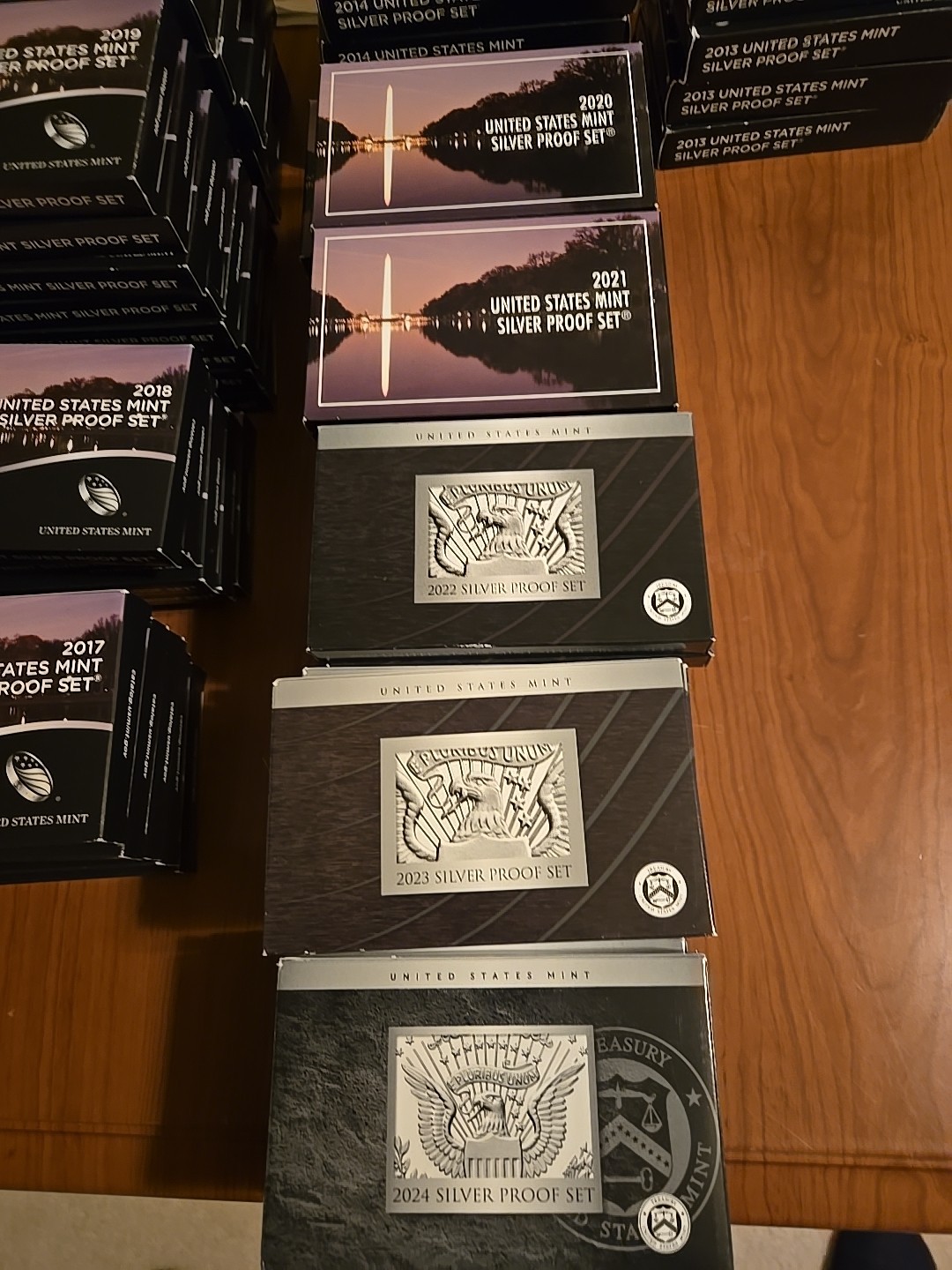 5 Consecutive Years Silver Proof Sets 2020- 2024