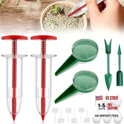 17 PCS Mini Seed Spreader, New Mini Gardening Spreaders, Mini Sowing Seed