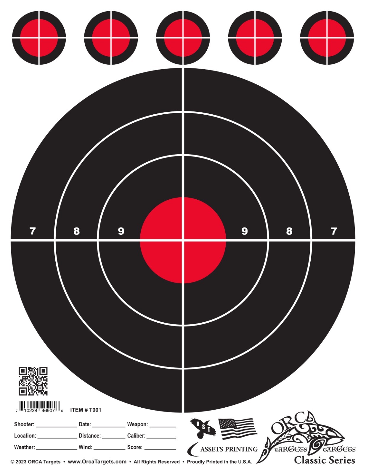 "150" Range Shooting Pistol / Rifle TARGETS! Stock-up Now! HOT! [D: 07]