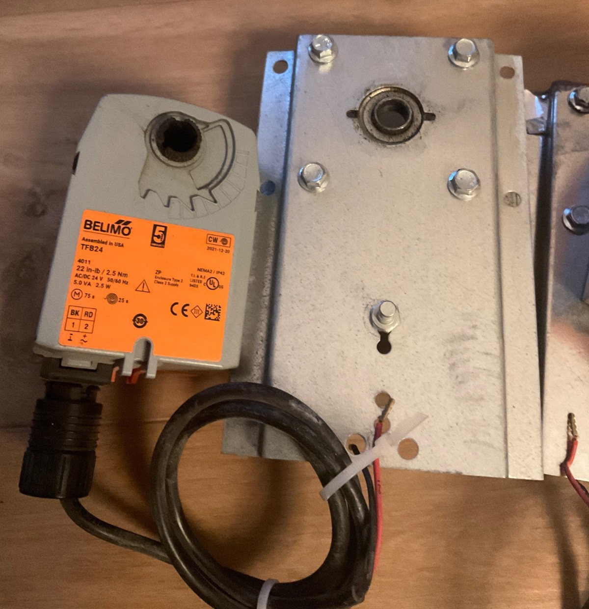 2- Belimo TFB24 Damper Actuators Used