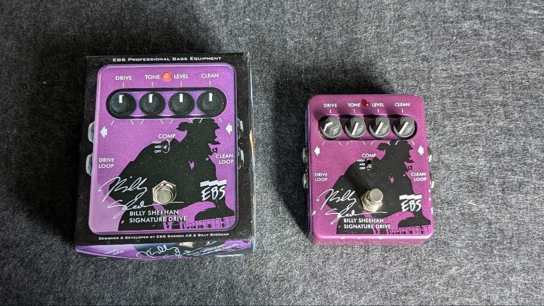 EBS Billy Sheehan Signature Drive Bass Guitar Overdrive Pedal Used