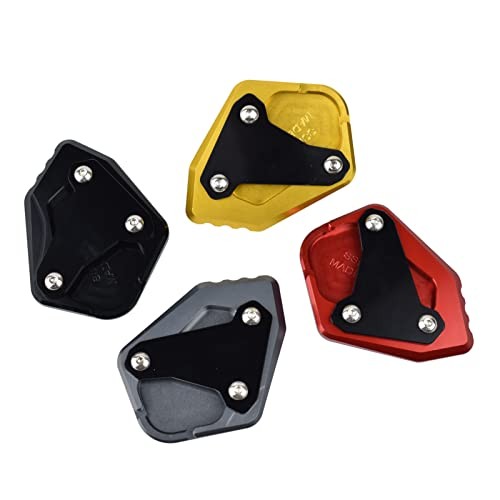 Motorcycle Kickstand Plate Pad Extender Foot Side Stand Extension Pad Titanium