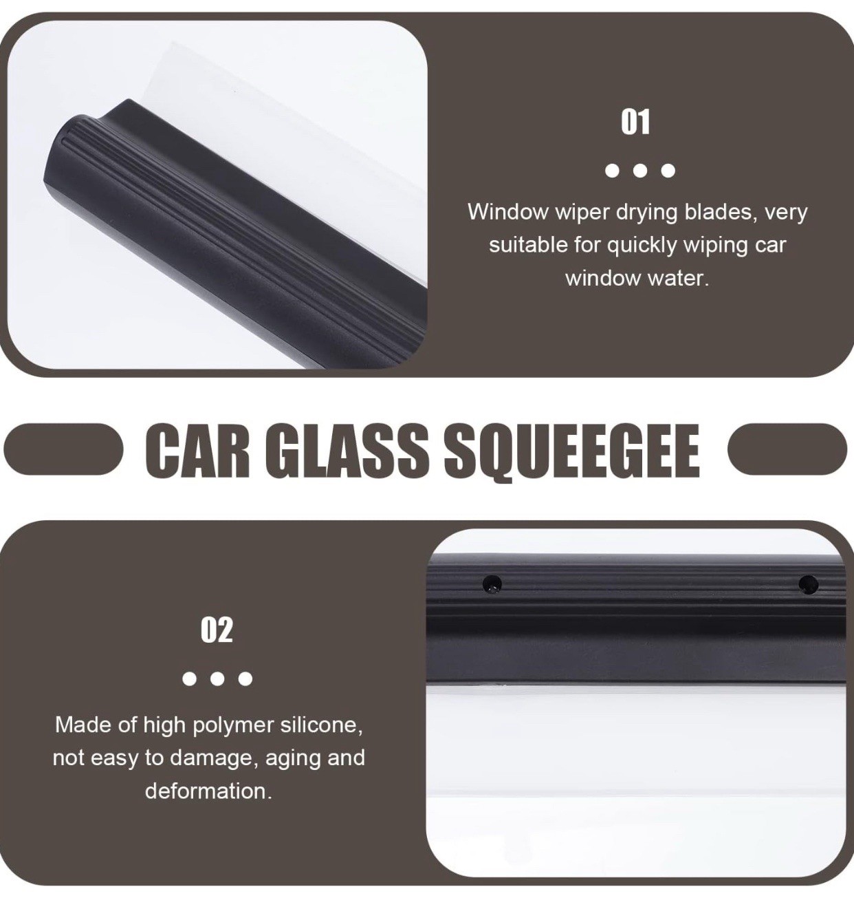 Car Water Squeegee Blades for Efficient Glass Cleaning Practical Scraper for Car