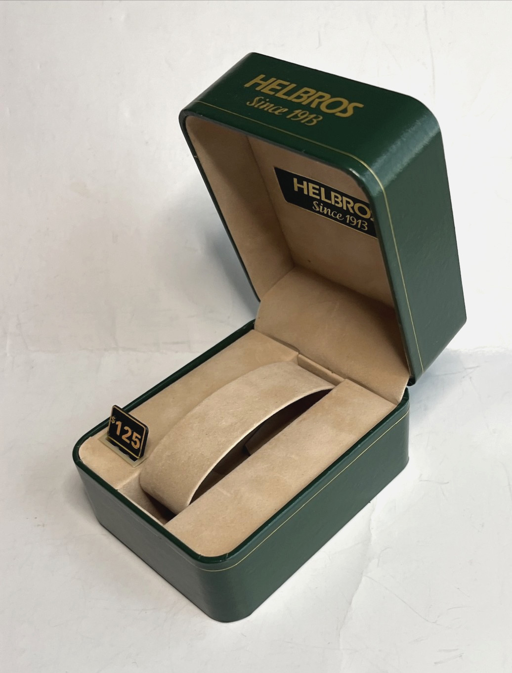 Vintage HELBROS Green LDS HARD SHELL DISPLAY BOX