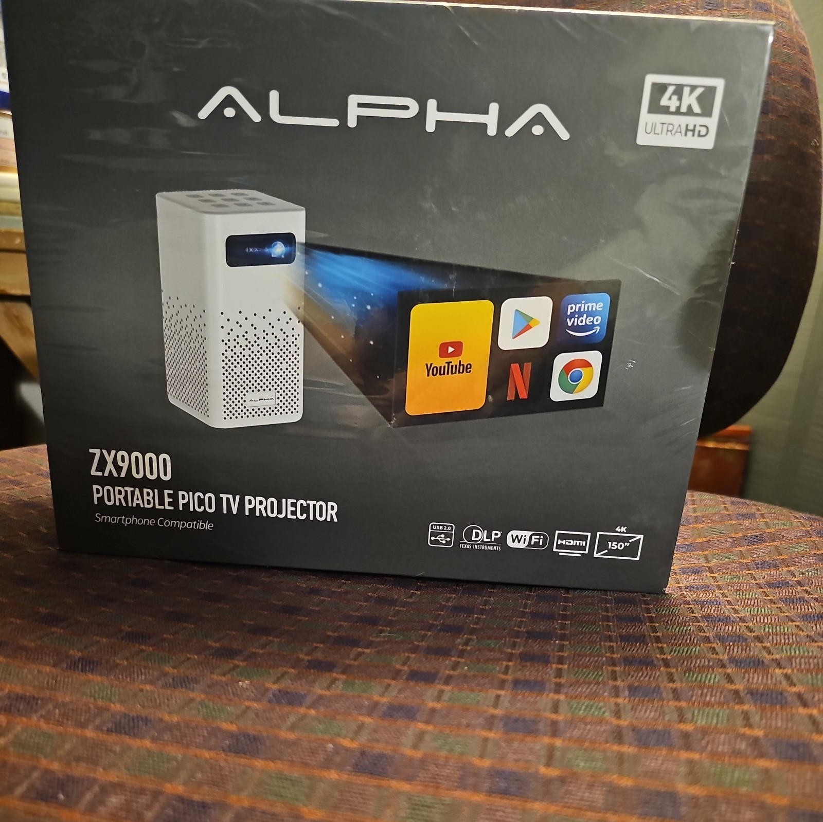 Alpha ZX9000 Portable Pico Projector (Brand New-Unopened)