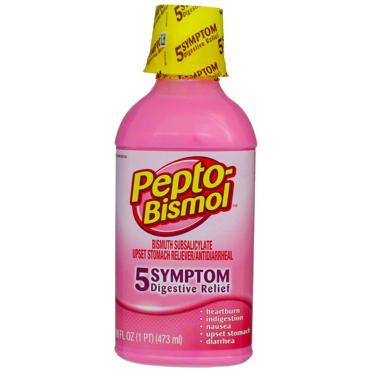 2 Pack Pepto-Bismol 5 Symptom Digestive Relief Liquid, Original, 16 fl oz