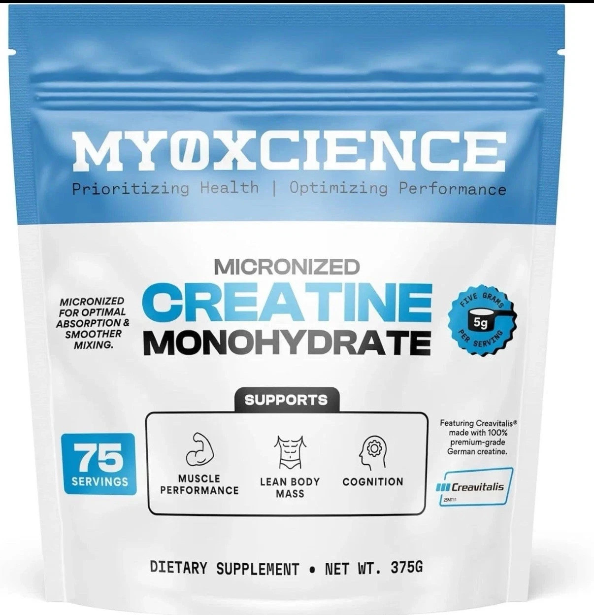 MYOXCIENCE Micronized Creatine | with 100% Creavitalis—The World’s Purest Mic...