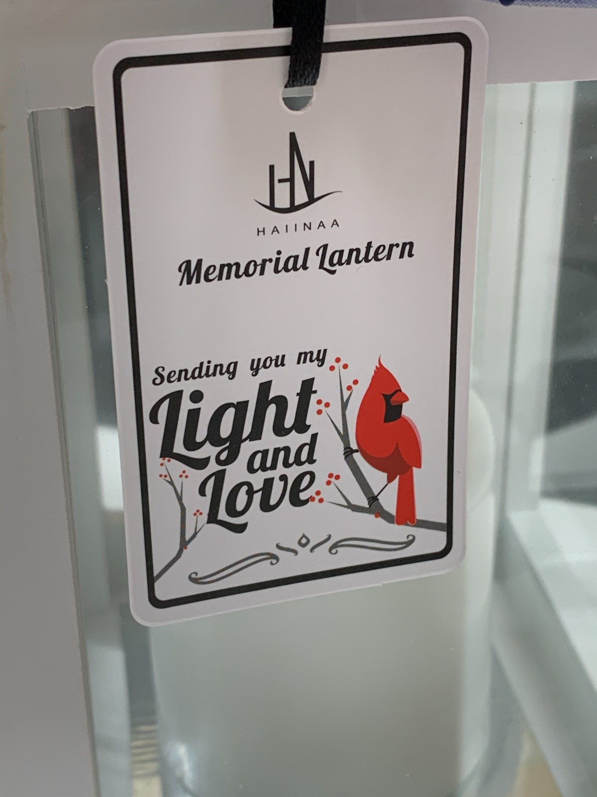 Memorial Lantern Battery Operated Candle