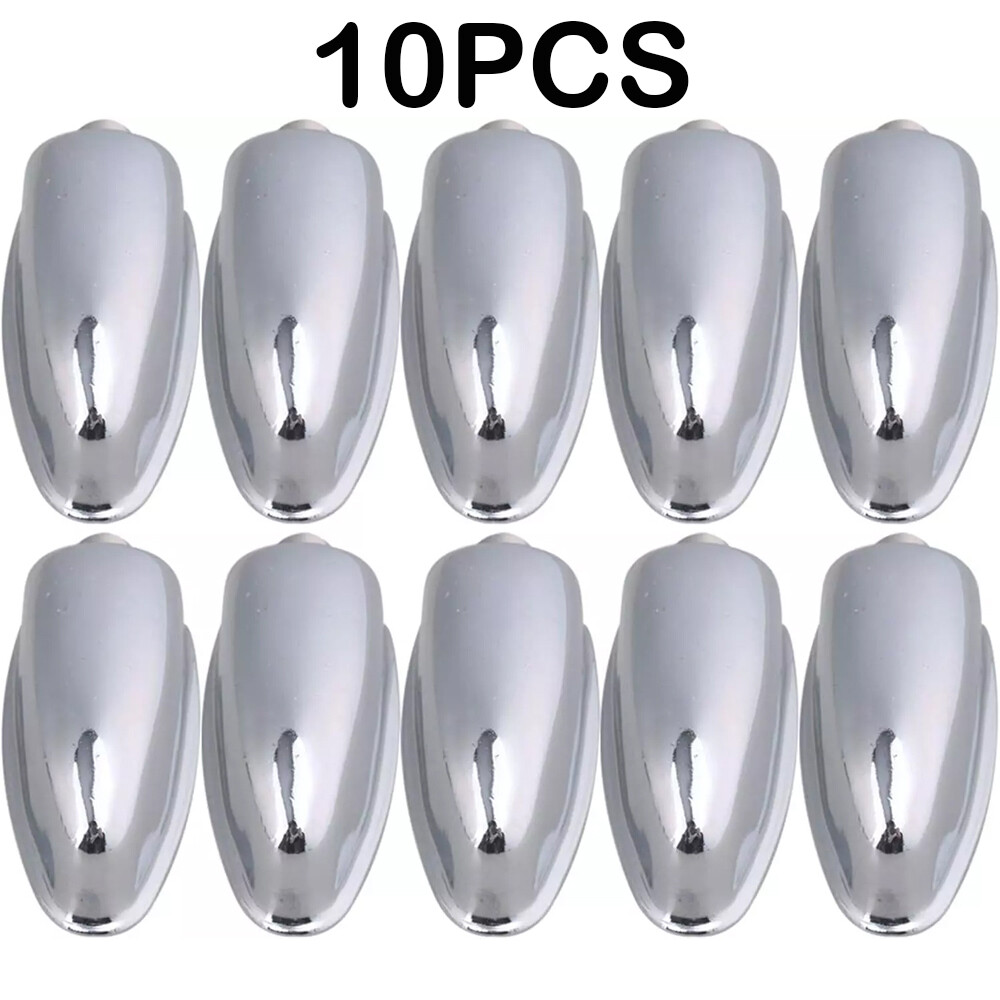 10PCS Triangle Alloy Silver Single End Snare Drum Lugs for or Tom Drum Snare