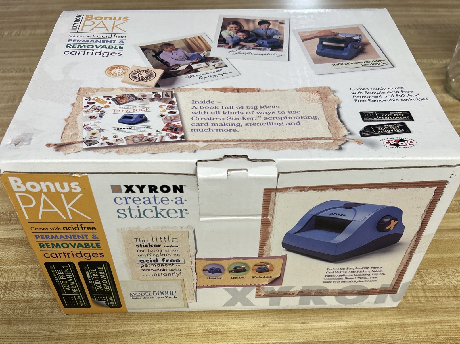 XYRON Bonus Pack Create a Sticker 500BP Includes Sample Cartridges