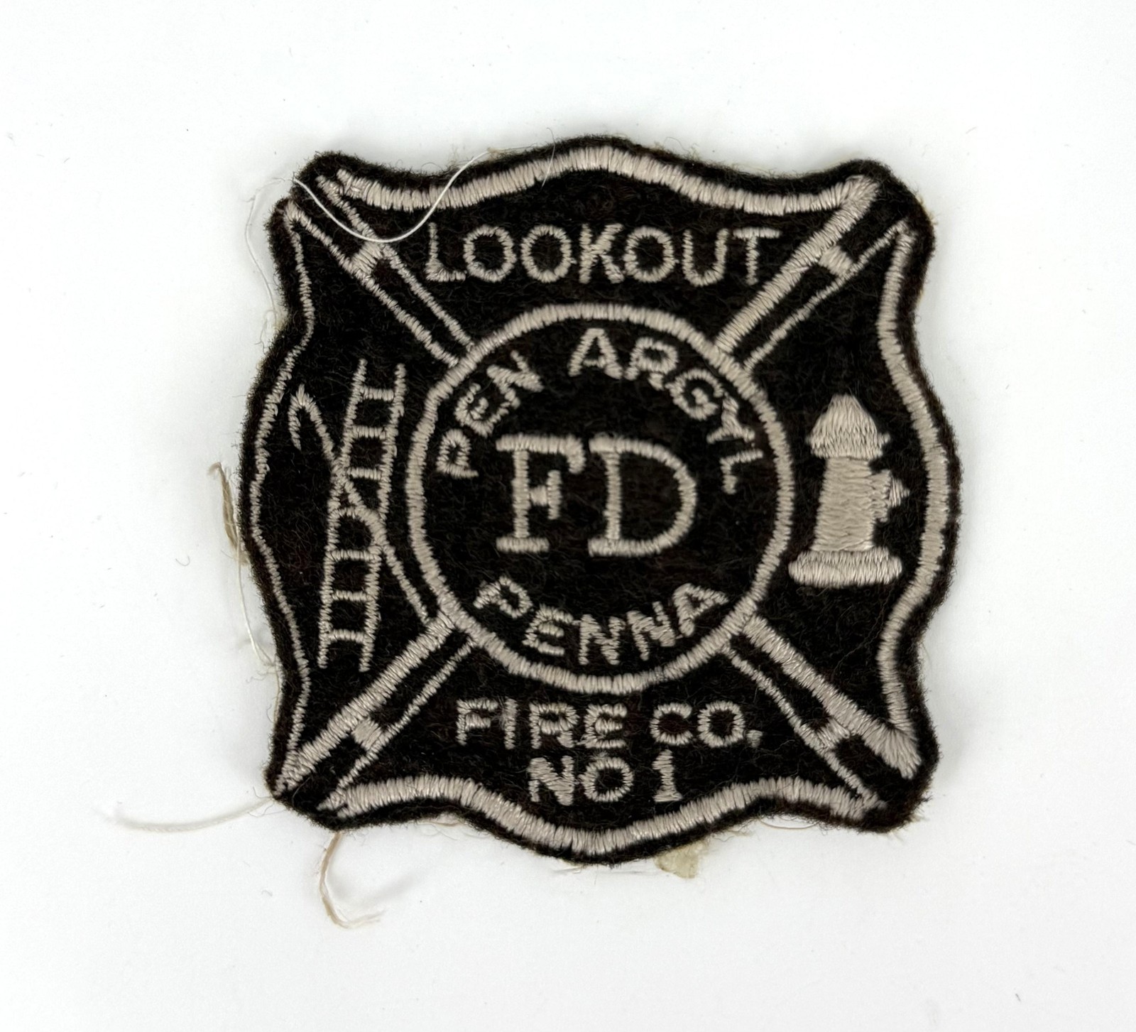 Vintage Pen Argyl Pennsylvania Lookout Fire Company No 1 FD Patch Embroidered