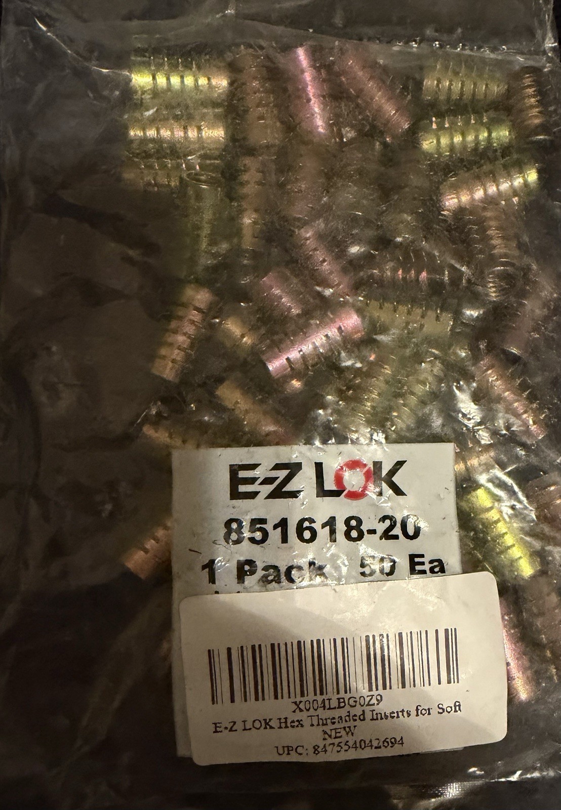 EZ Lok 851618-20 5/16-18 Insert For Soft Wood Flush Lot of 50