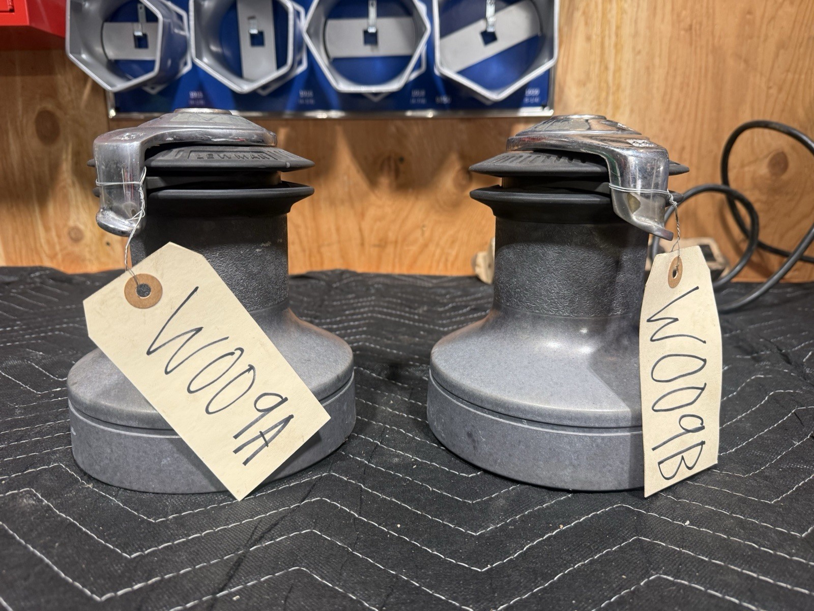 Pair Lewmar 44 Ocean Series Alum. Anodized Self-Tailing Two-Speed Winches - W009