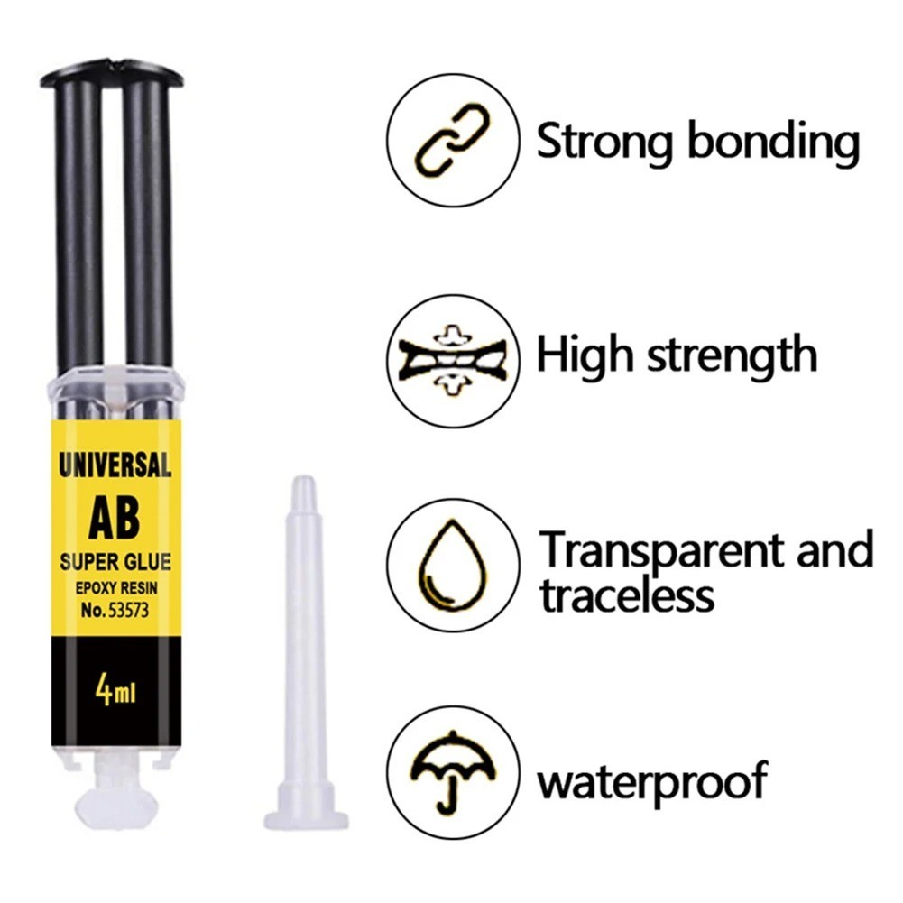 Strong AB Epoxy Resin: 25ml Waterproof Fast Metal Wood Plastic Glue
