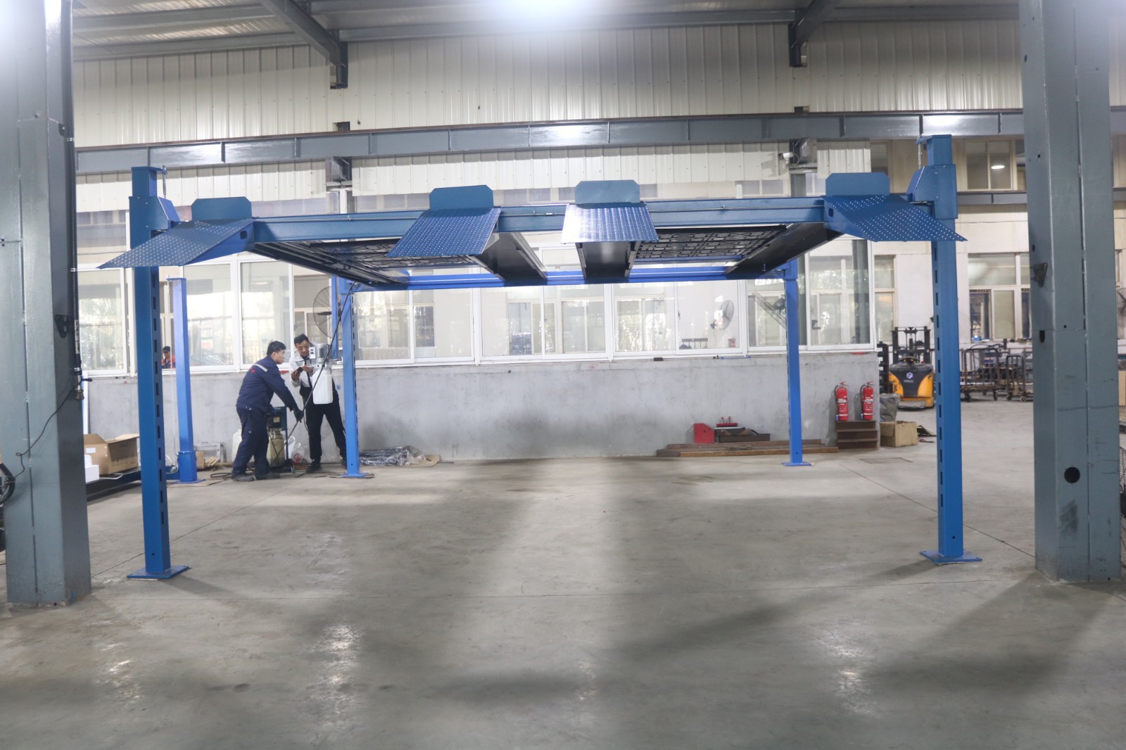9000lb Double Sided 4 Post Car Lift Standard 78" Increased Height