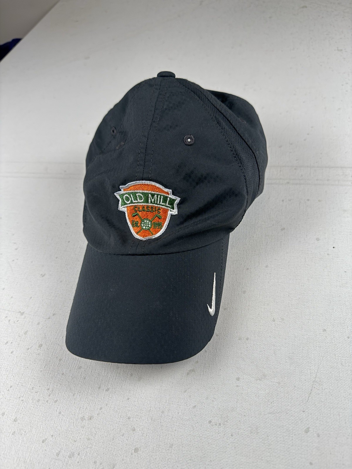 Mens Nike Dark Gray Golf Hat Old Mill Classics