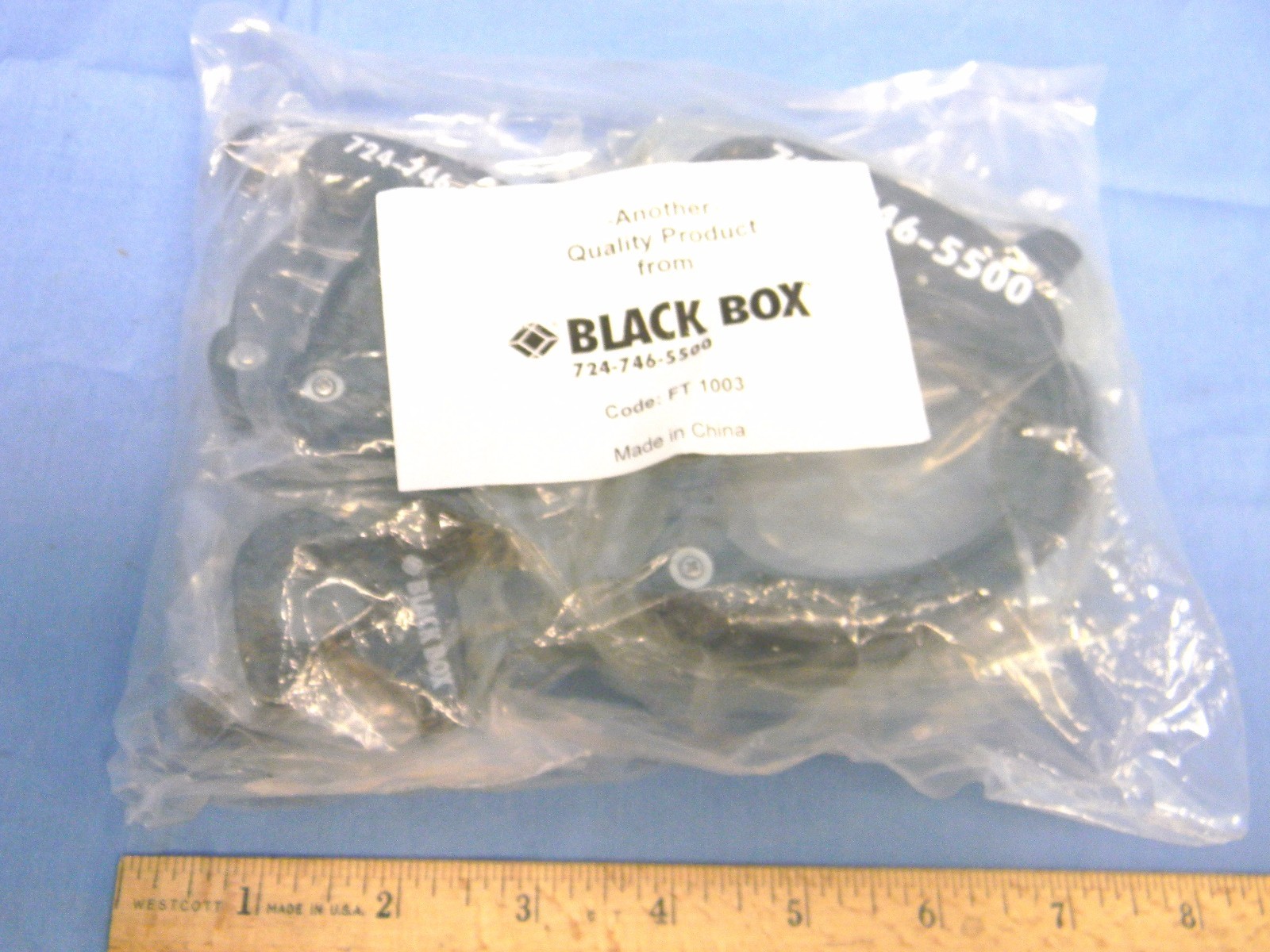NEW BLACK BOX FT1003 Reusable Cable Clamps, Multi-Pack (3 Sm, 3 Med, 3 LG)