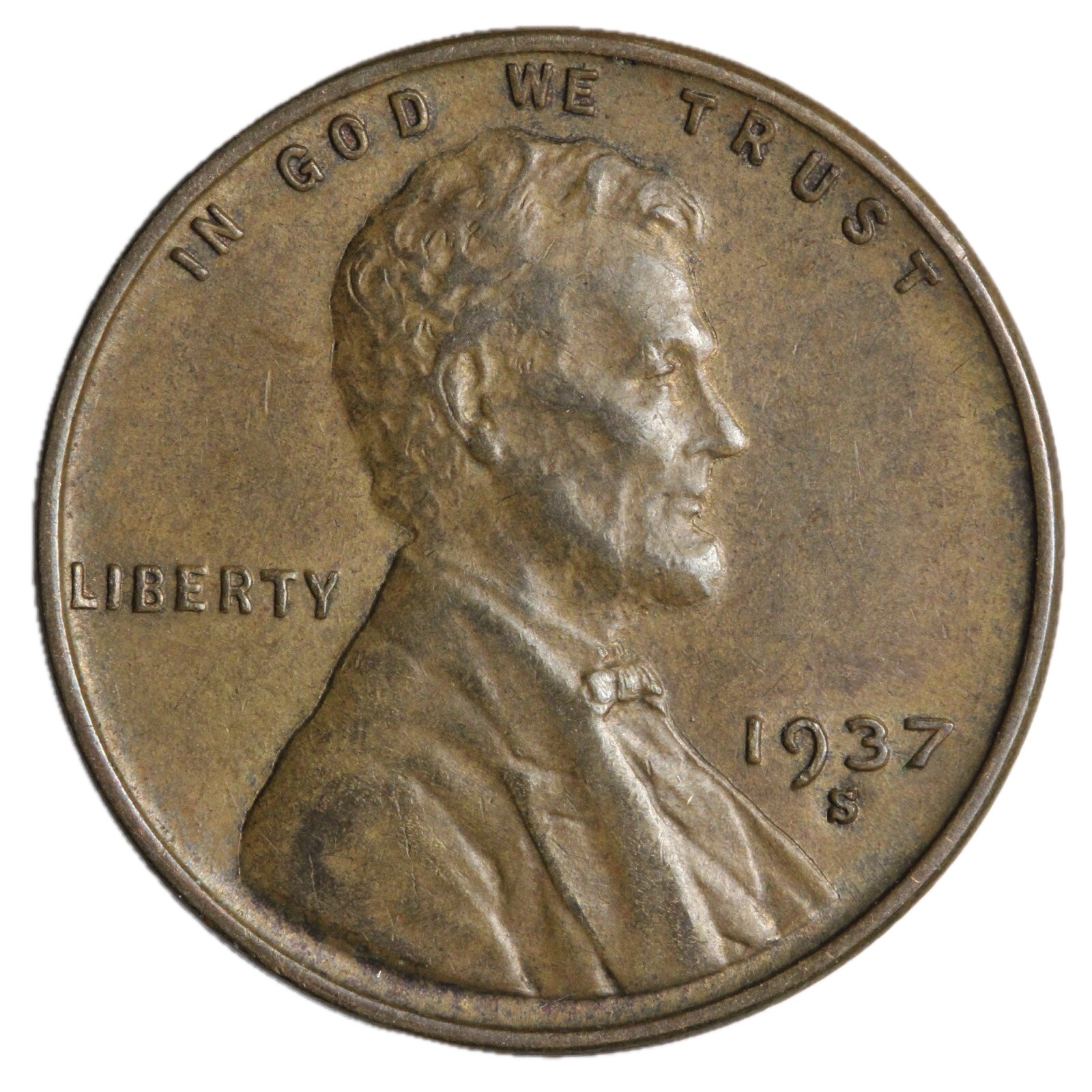 1937-S Lincoln Wheat Cent Penny F/VF Or Better - Complete Your Album!!