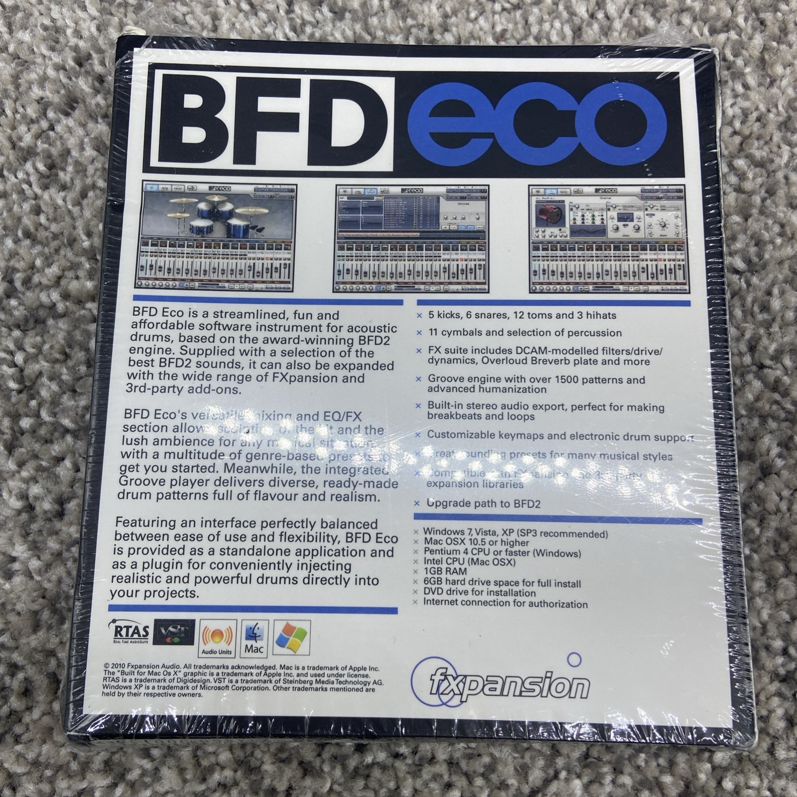 BFD ECO Acoustic Drum Software Fxpansion Music Mixing