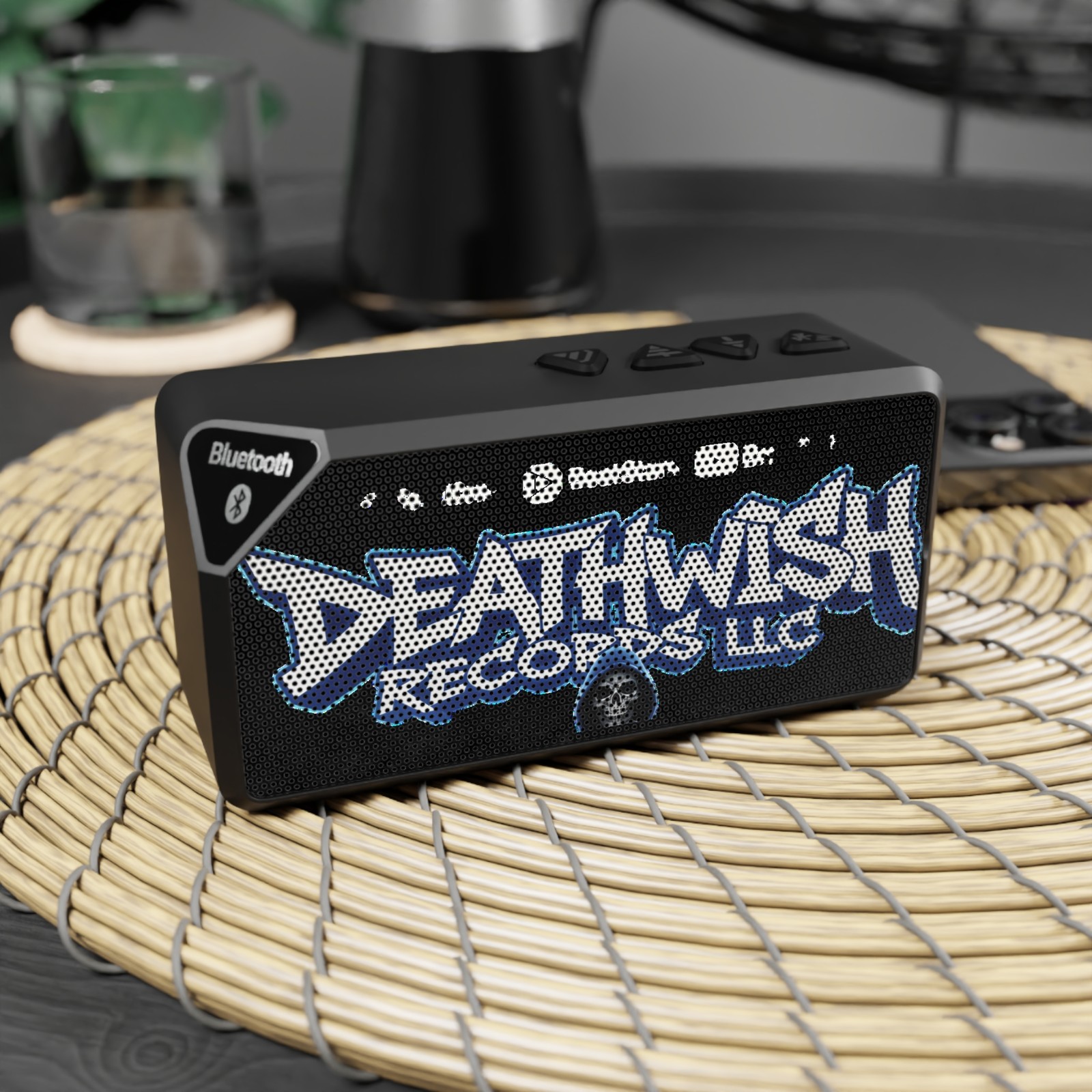 Bluetooth Speaker — Deathwish Records Graffiti Logo Portable Speaker