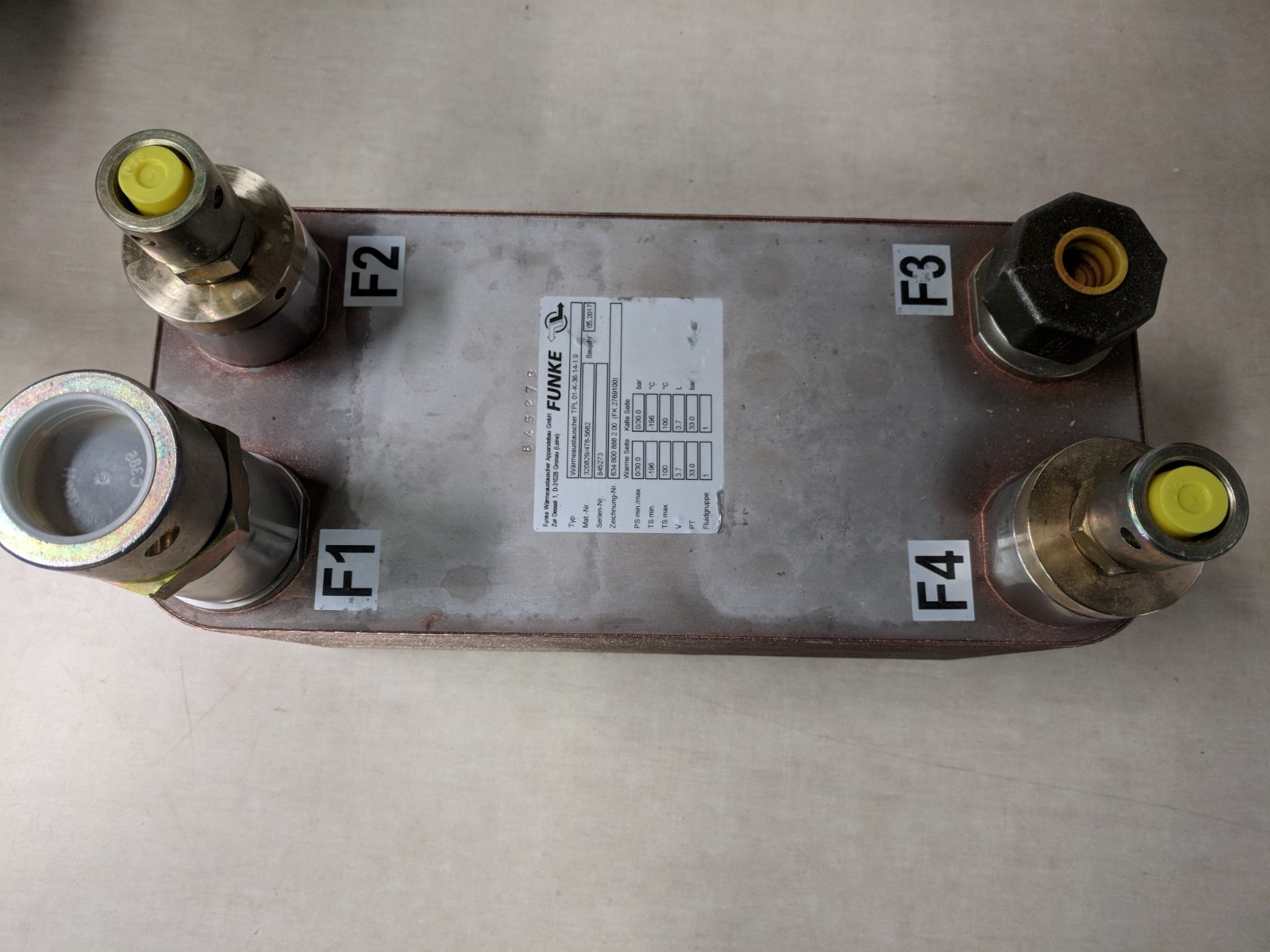 FUNKE WARMEAUSTAUSCHER TPL01-K-36-14-1.9 HEAT EXCHANGER
