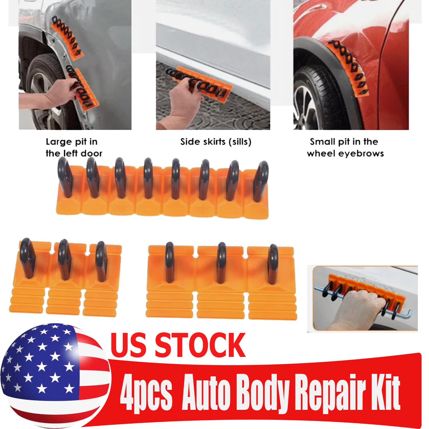 ✅Auto Body Repair Kits Puller Glue Tabs Combo Set Car Paintless Dent Removal Too