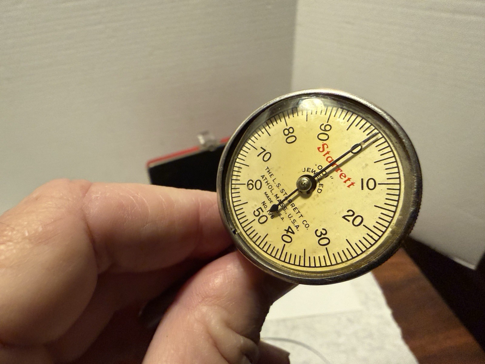 Vintage Starrett 196 Universal Dial Test Indicator