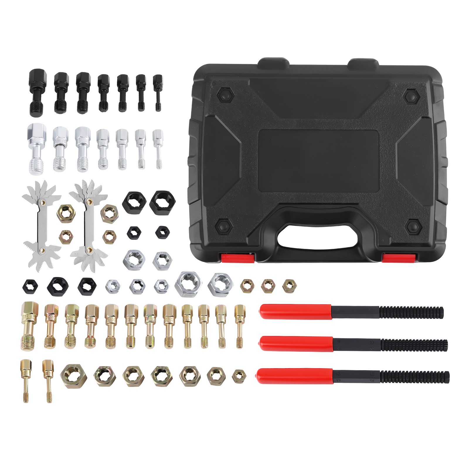 Pro-Grade 61pc Thread Chaser Set Heat-Treated Carbon Steel SAE/Metric Files