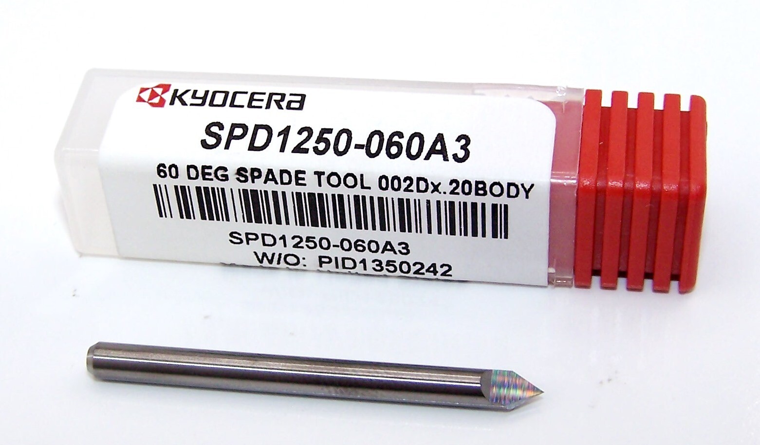 60 DEGREE 1/8" CARBIDE ENGRAVING SPADE TOOL  - NARROW WIDTH SPD1250-060A3