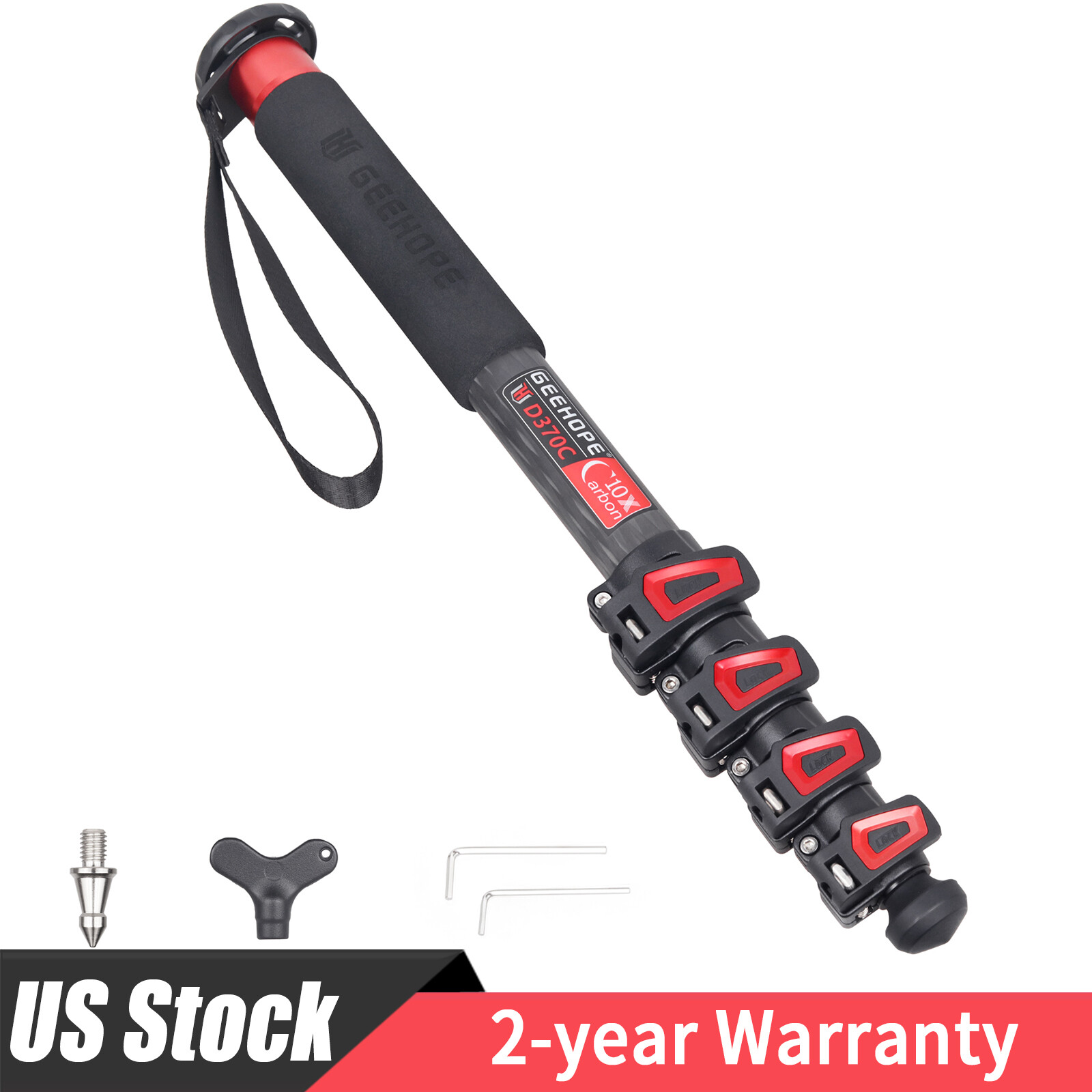 GEEHOPE D260C/D370C Camera Monopod Carbon Fiber Leg Professional Video Stand