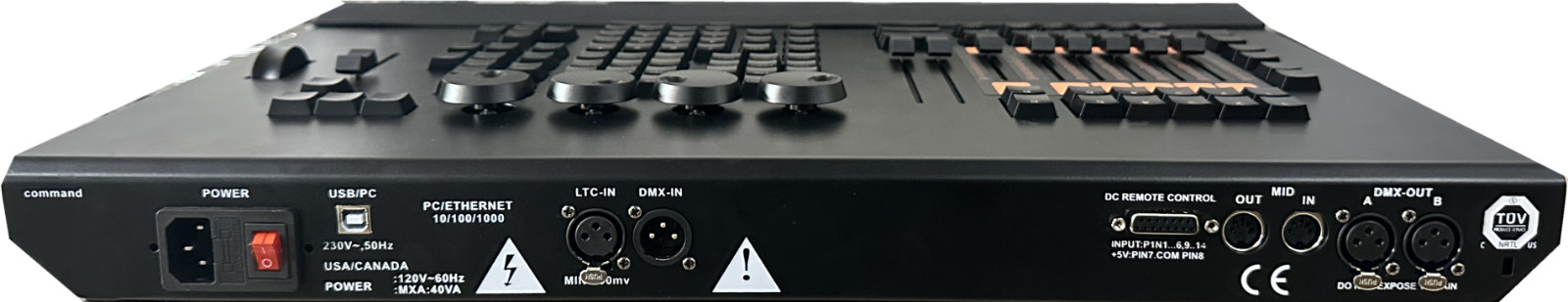 US flight case packing dmx 512 controller light command wing 2 control for M A 2