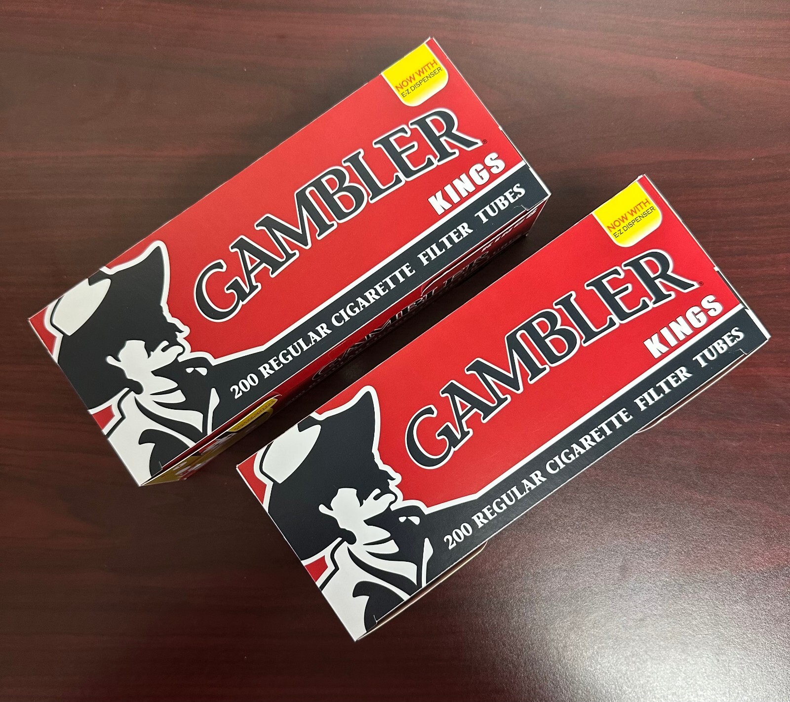 Gambler Regular King Size Cigarette Tubes ~2 Packs~Ships In Box