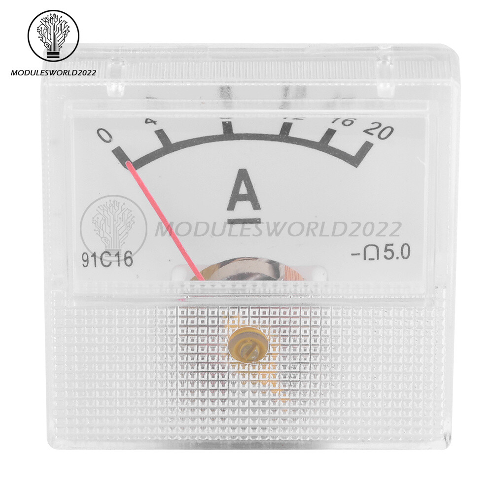 91C16 Pointer Type DC Ammeter Current Measuring Instrument 10A 20A 30A 50A
