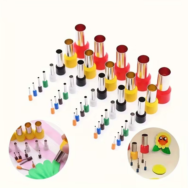 40pcs Mini Clay Cutters Circle Dot Molds Punch Tools DIY Clay Pottery Crafts New