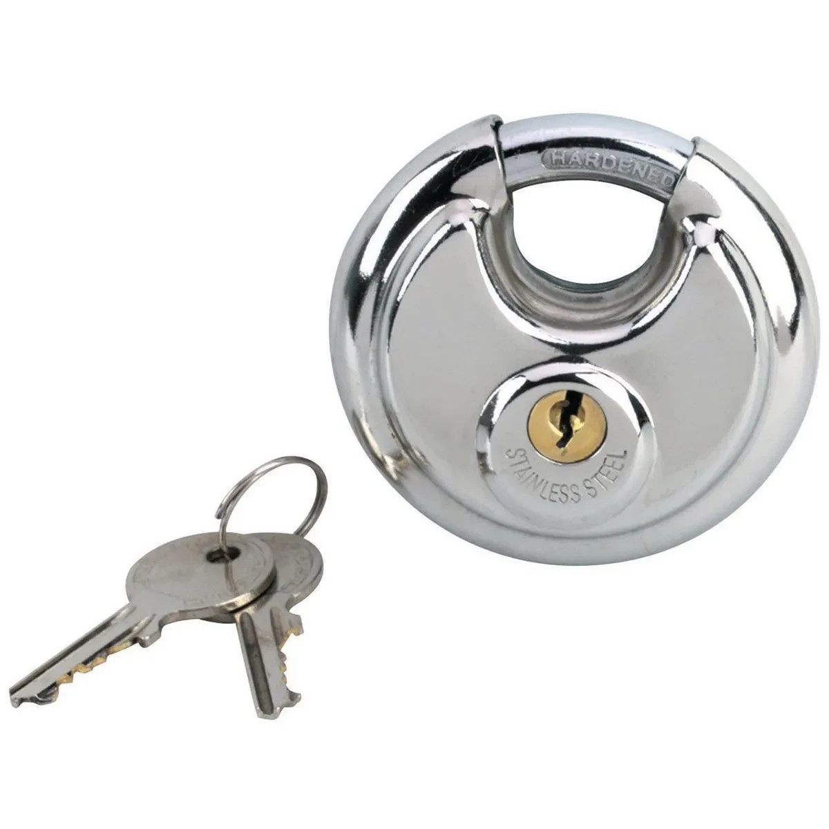 PRO ESSENTIALS Stainless Steel Discus Padlock N0285