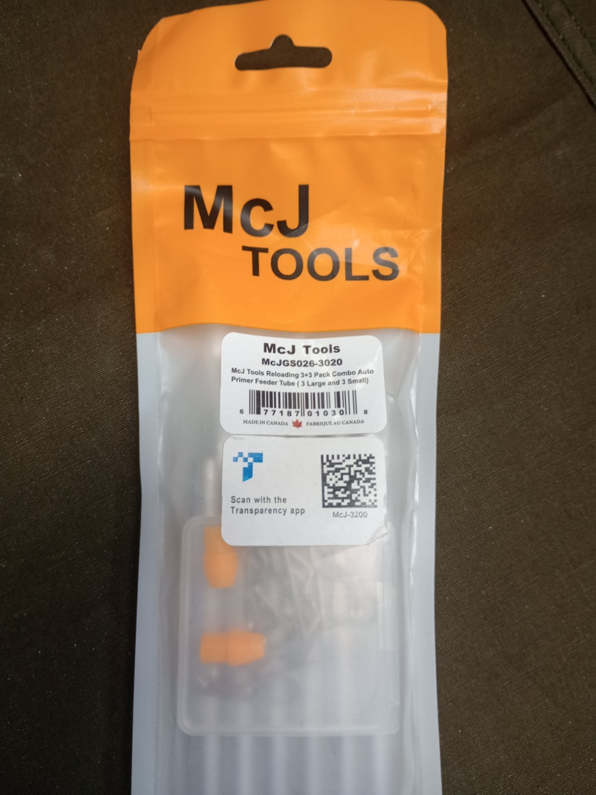 McJ Tools Reloading Primer Feeder Tube 3 Large and 3 Small