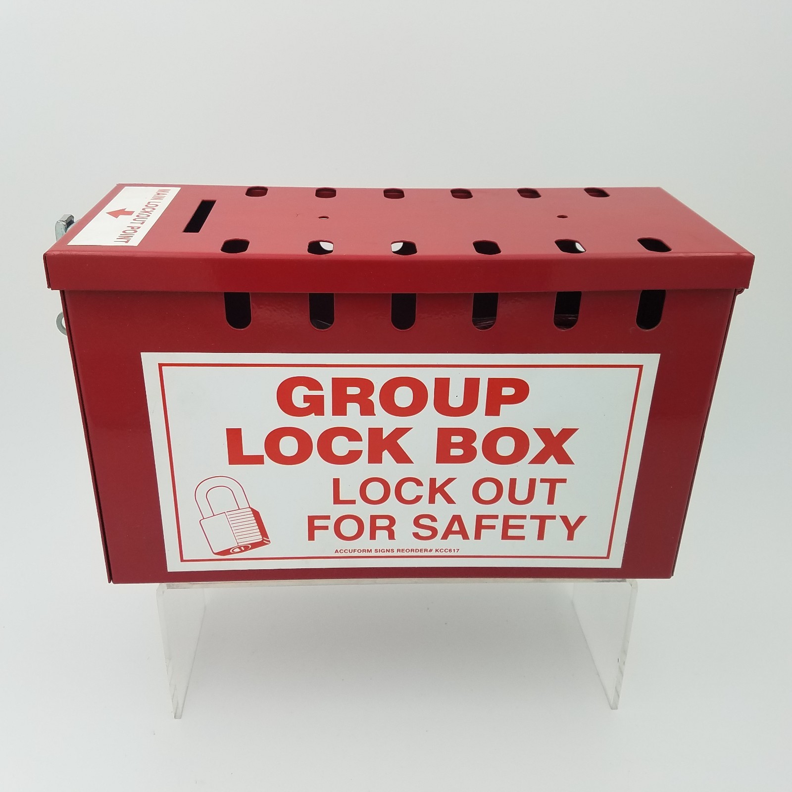 Lockout Box Steel Lockout/Tagout Box LOTO For Safety 12 Padlock Capacity