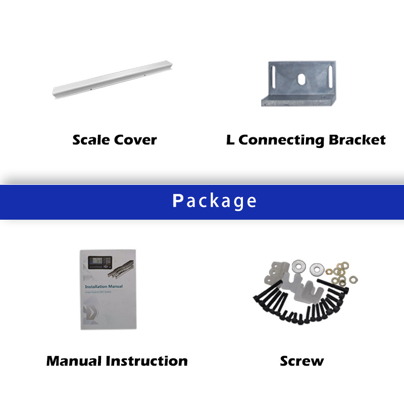 3 Axis DRO Digital Readout High Accuracy Linear Scale Encoder 5um Mill Machine