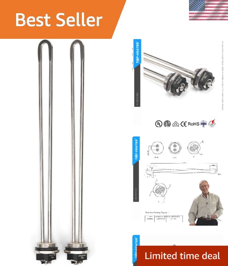 High-Quality 2342 Water Heater Element 2 Pack - 240V 4500W Reliable Performance
