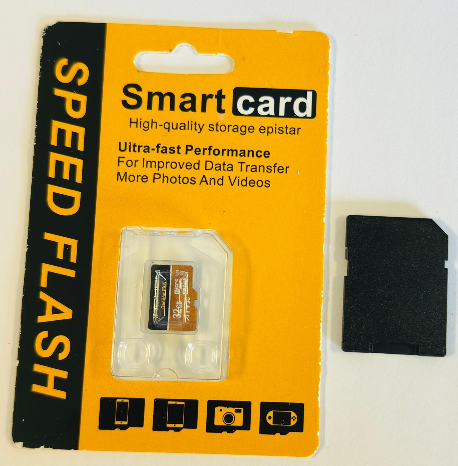 Micro SD Card 32GB High-Speed Performance (90MB/s Read, 25MB/s Write), Compatibl
