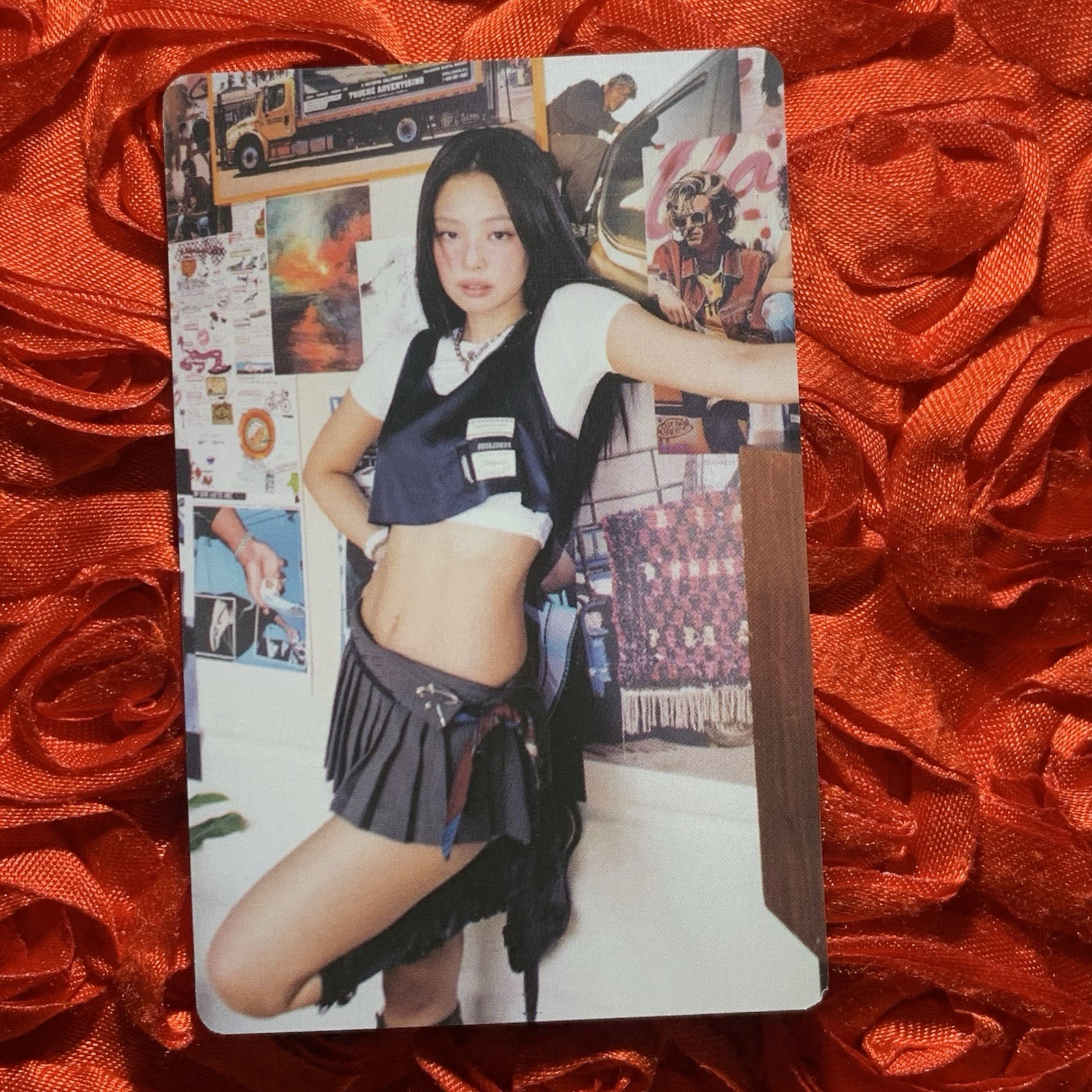 Jennie BLACKPINK 8 OUR AREA  K-POP Idol Hot Girl Photo Card Gorgeous
