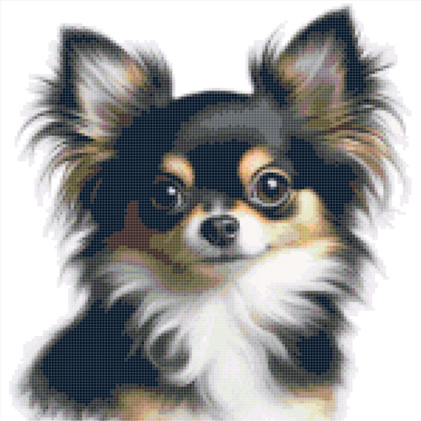 NEW Chihuahua! Beautiful Dog Cross Stitch Printed Paper Pattern Posted to You!