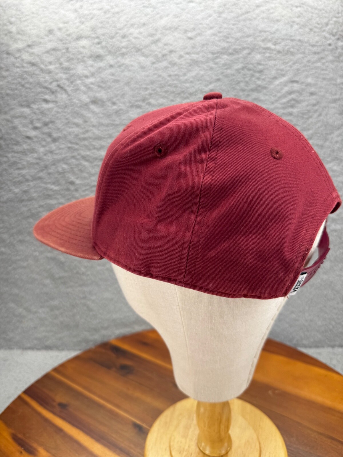 Vans Off The Wall International Sole Snapback Baseball Hat Cap Adjustable Red