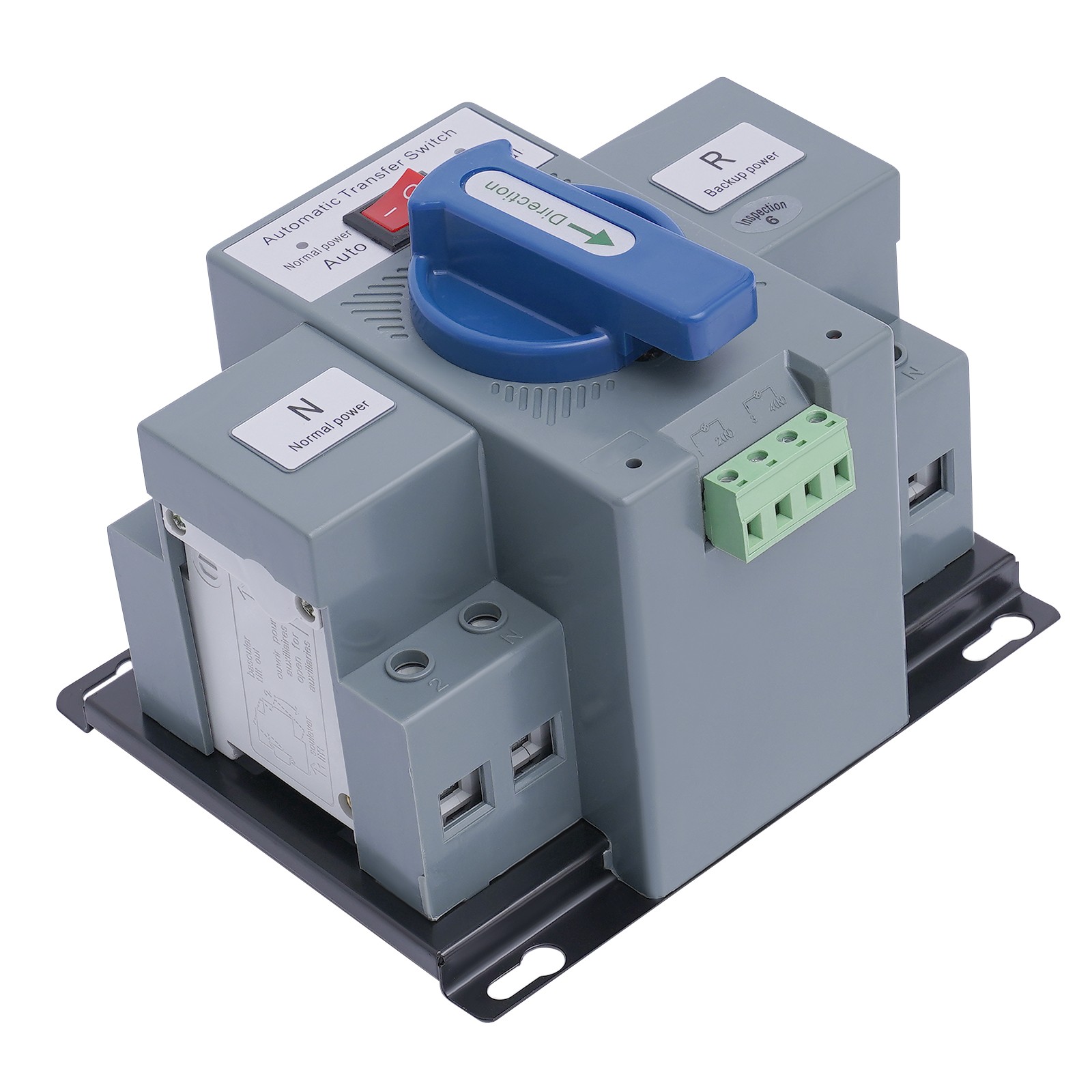 63A ATS Dual Power Automatic Transfer Switch for Generator Changeover Switch 2P