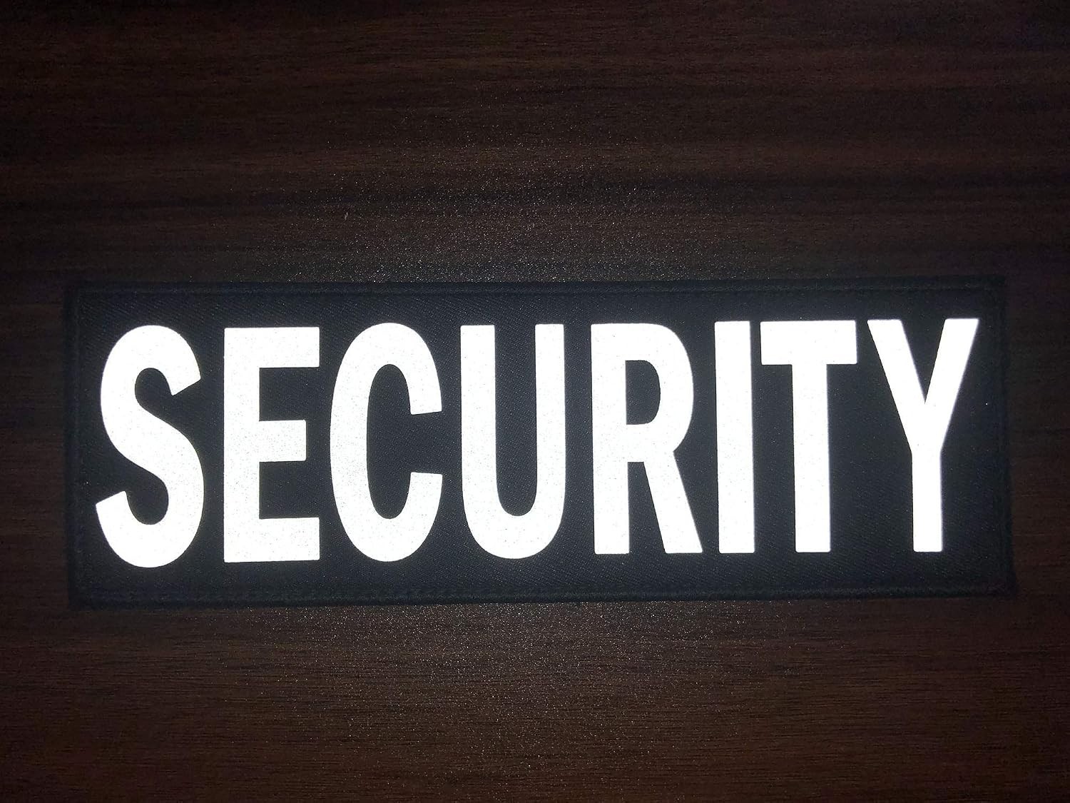 Gray Reflective 11x4 Inch Back Panel Patch with Easy Hook and Loop Mounting