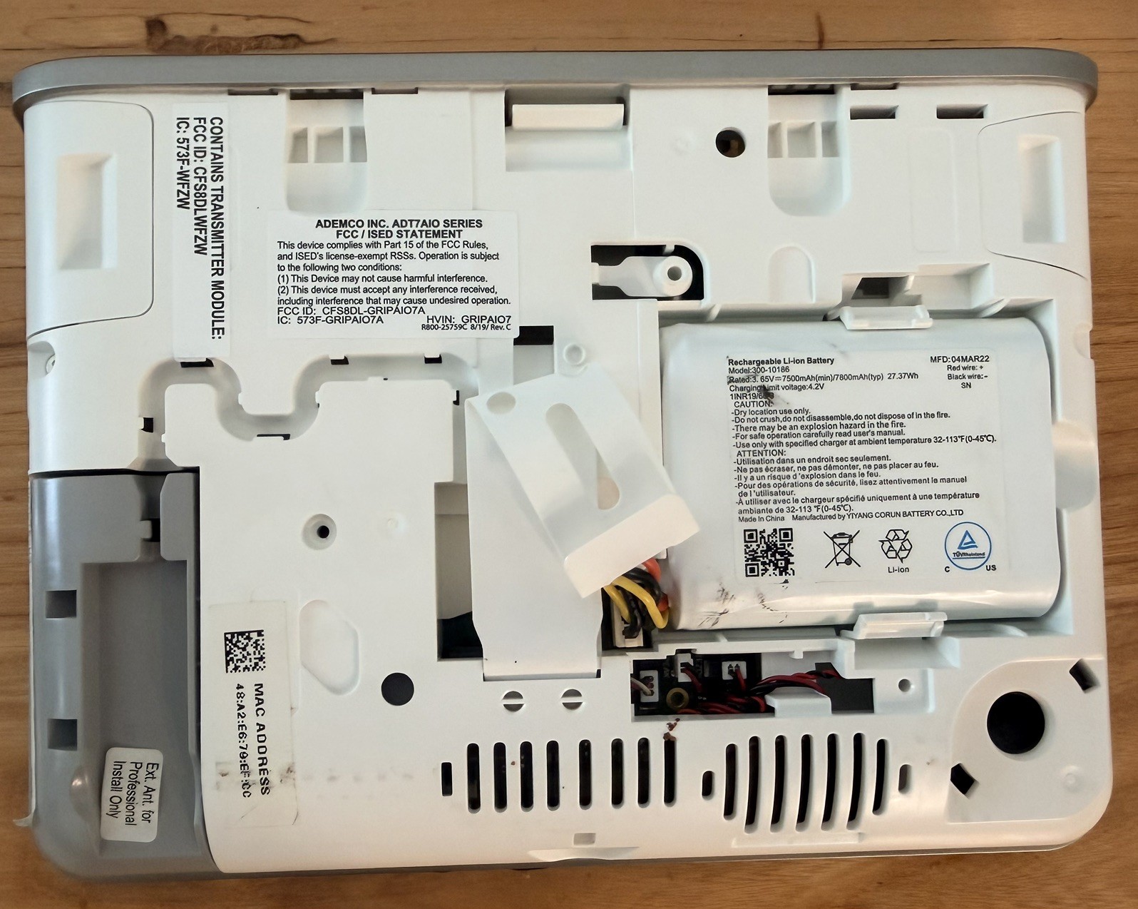 Used ADT PANEL ADT7AIO-1 Command 7” All-In-1 Smart Security Panel WiFi Z-Wave
